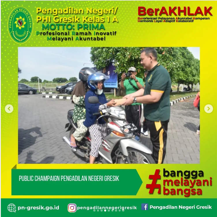 PUBLIC CAMPAIGN PENGADILAN NEGERI/HUBUNGAN INDUSTRIAL GRESIK KELAS IA 